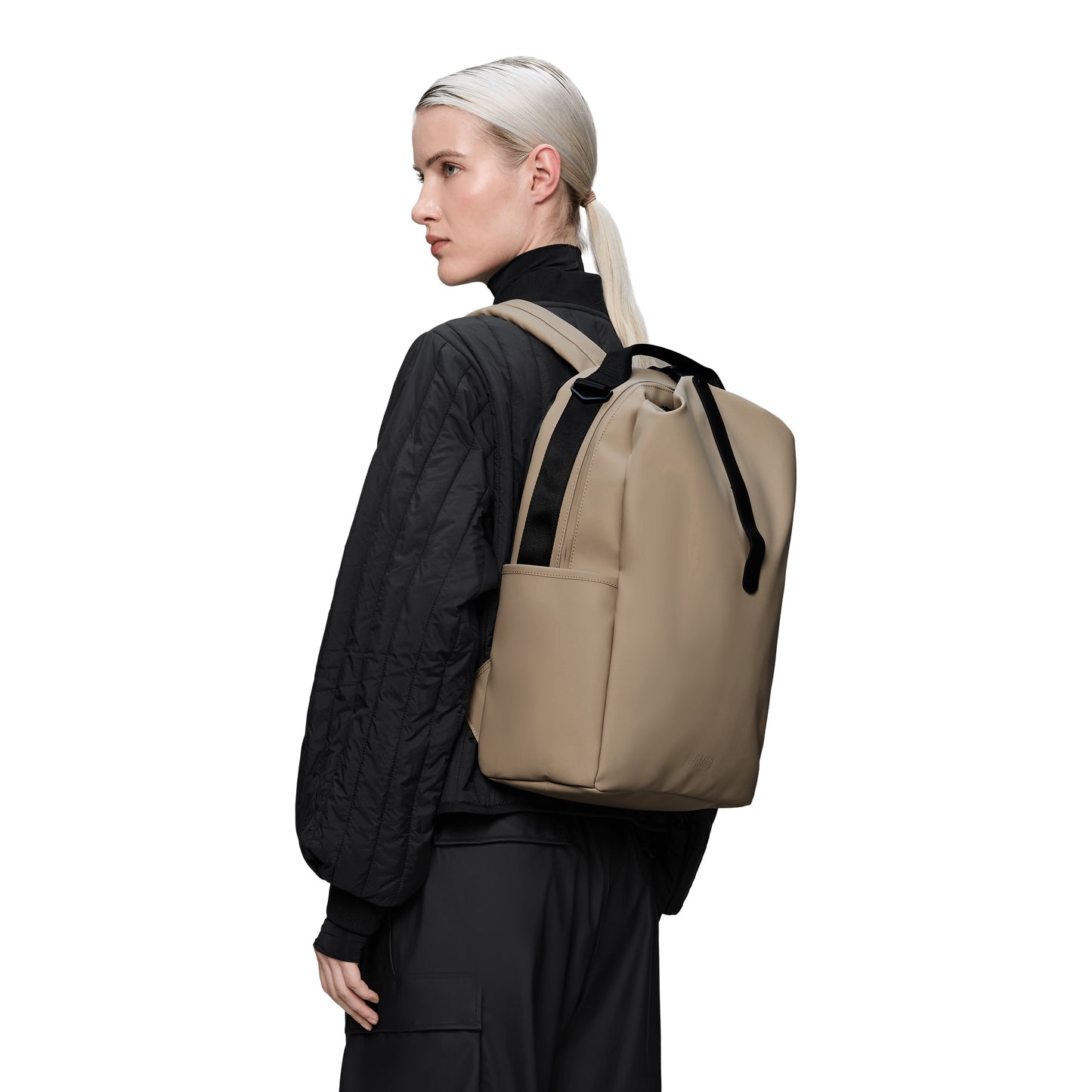 Rains Clip Front Backpack, Beige
