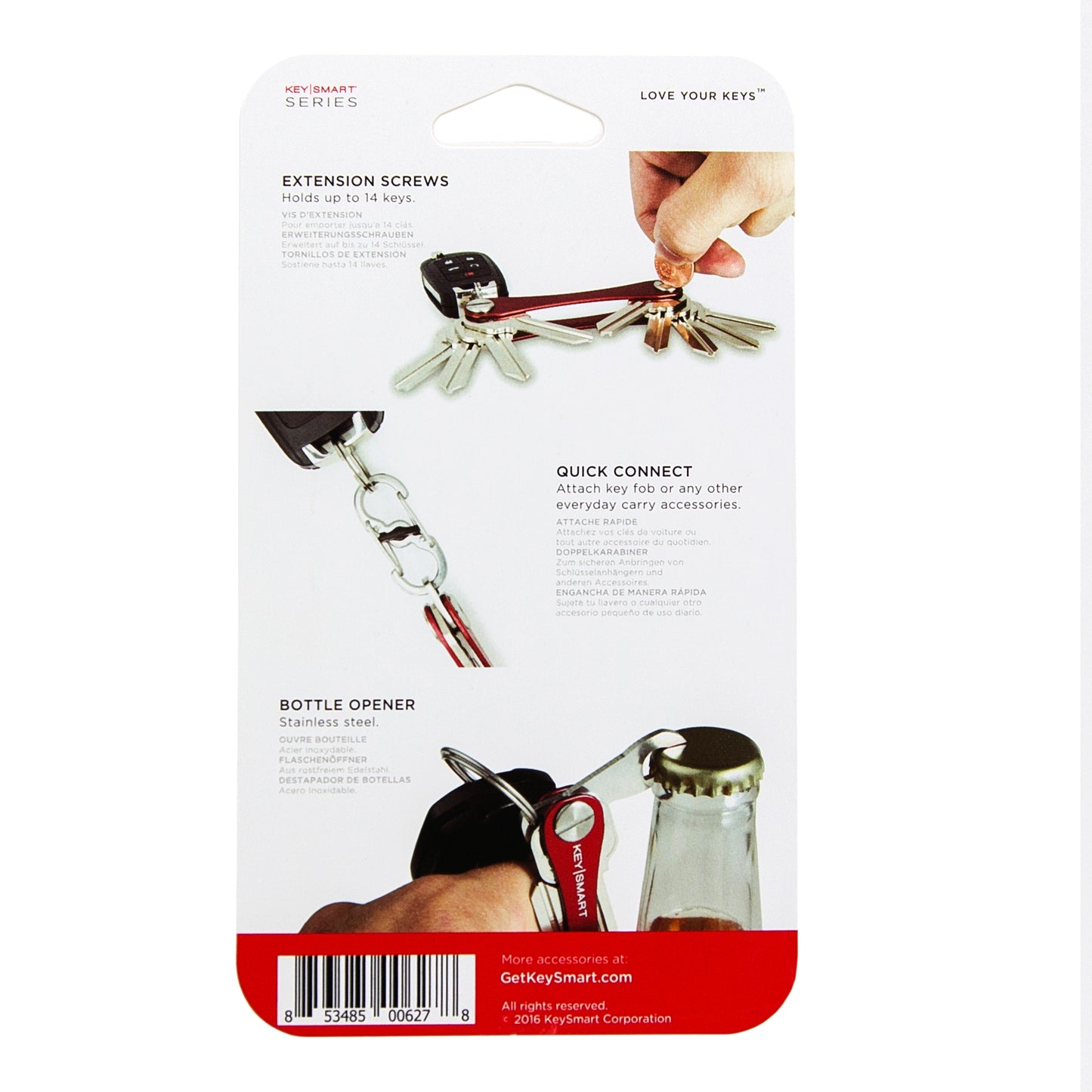 KeySmart® Accessories Pack – Bottle Opener & Nite Ize S-Biner