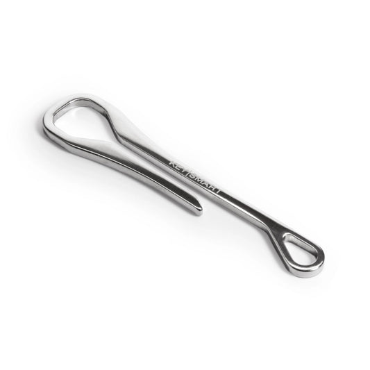 KeySmart® Dangler XL Deep Pocket, Stainless Steel