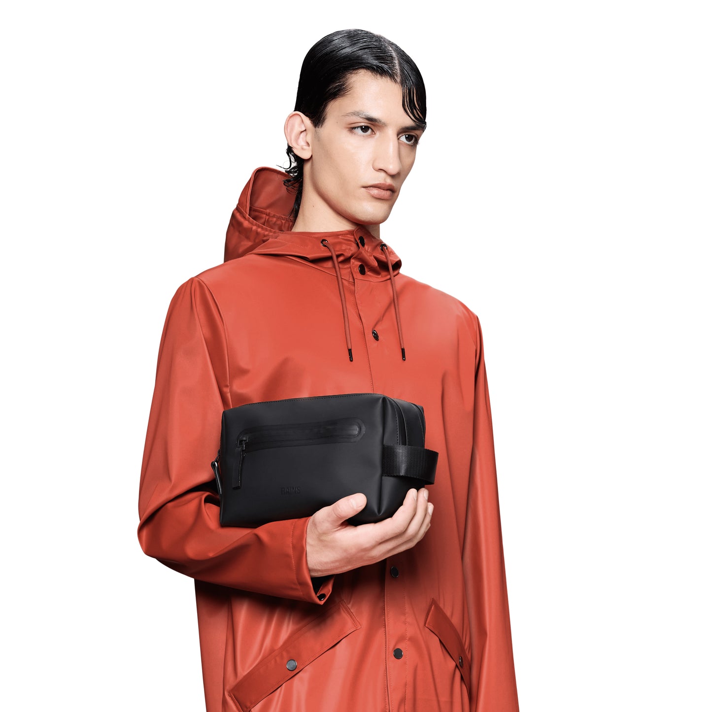 Rains Wash Bag Zip, Black