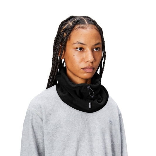 Rains Fleece Tube Scarf, Black