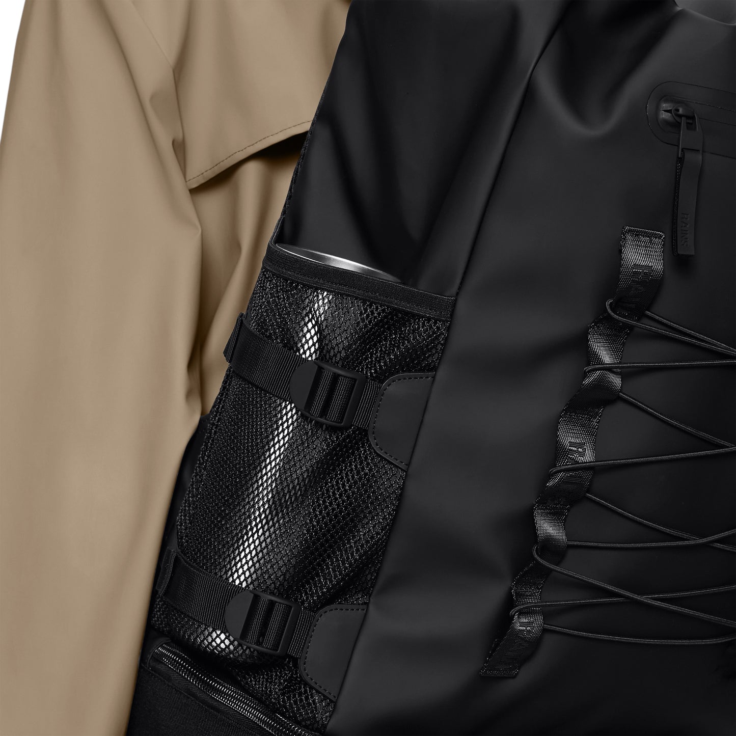 Rains Trail Mountaineer Rolltop Large, Black