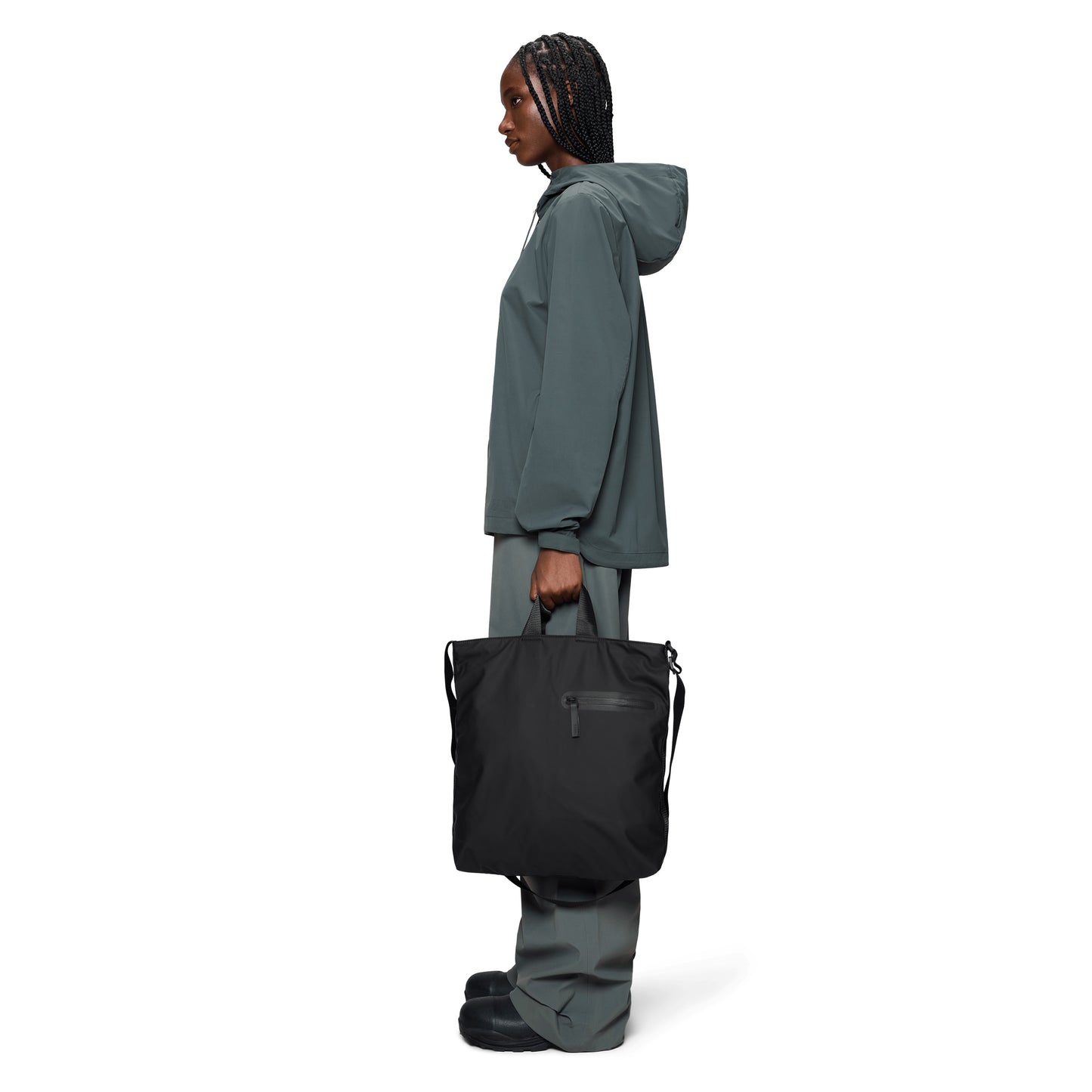 Rains Dash Tote Bag, Black