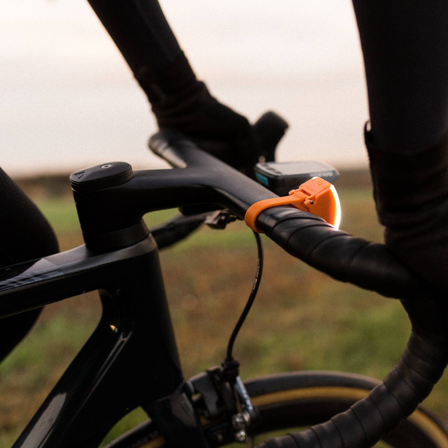 Bookman Urban Visibility Curve Front Bike Light (Award-winning), Orange