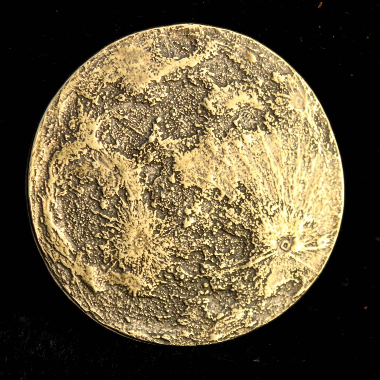 Shire Post Mint Harvest Full Moon Brass Coin Small 26mm