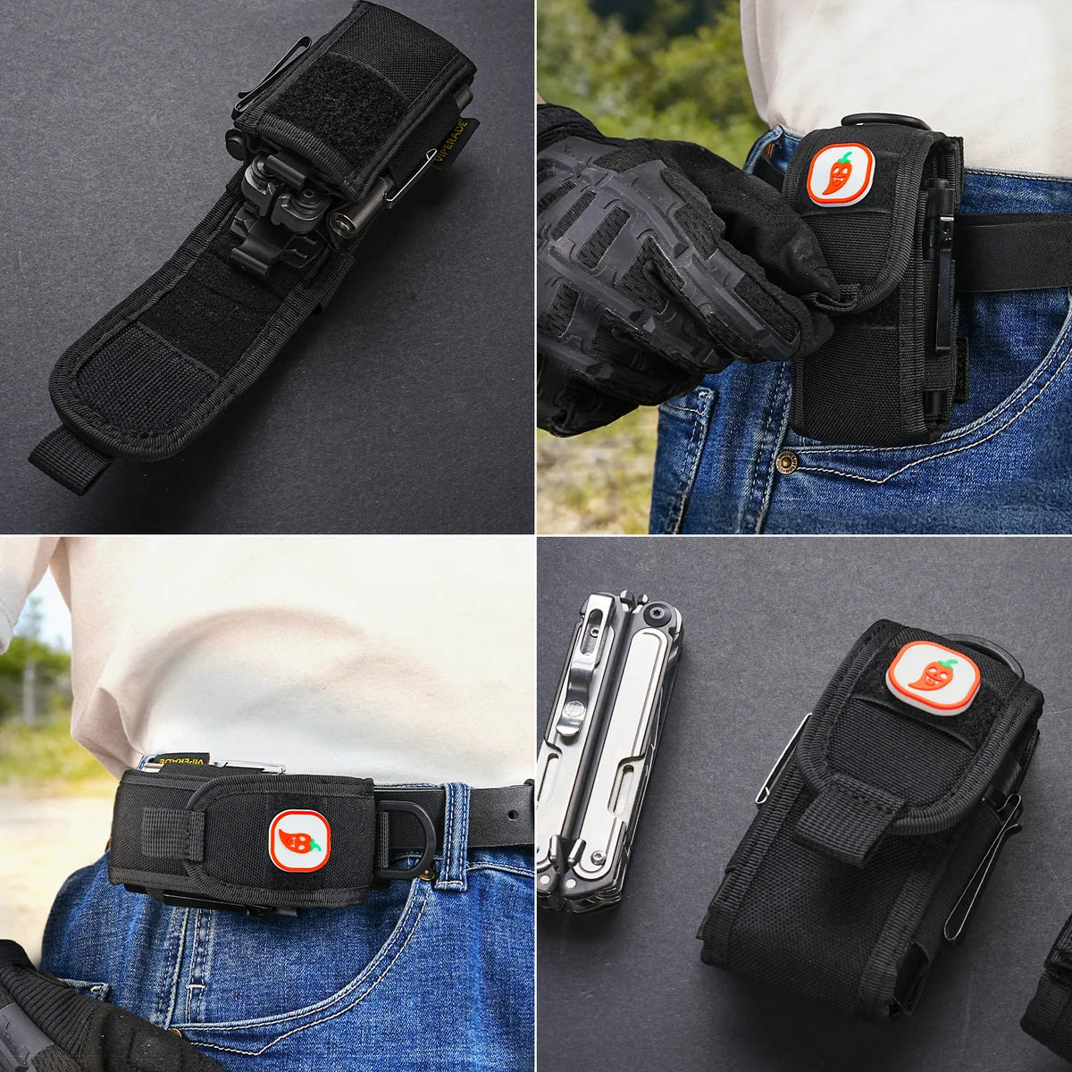 Viperade CHA9 Universal Multitool Sheath, Black
