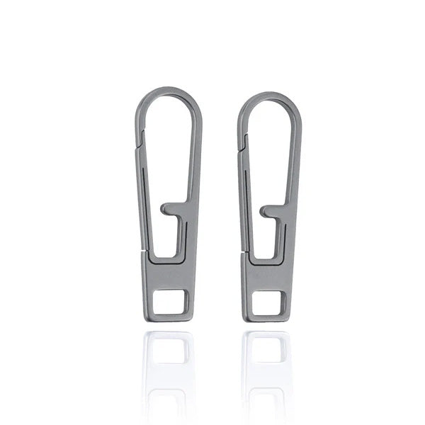 Viperade VAT1-L Heavy Duty Titanium Zipper Pull Replacement (2pcs), Polished