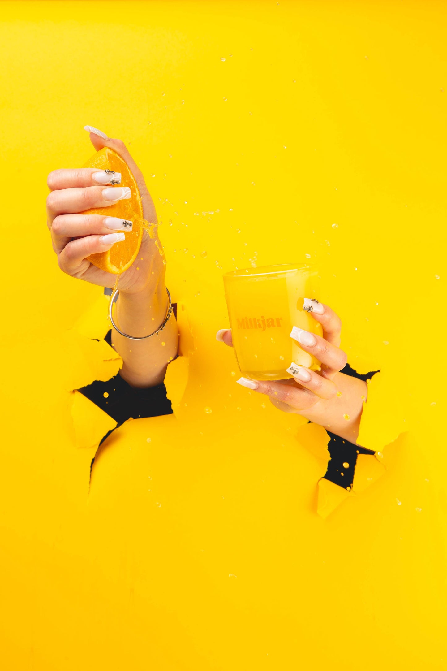 Milk Jar Candle Co. Citrus - Essential Oil Coconut Soy, 8oz