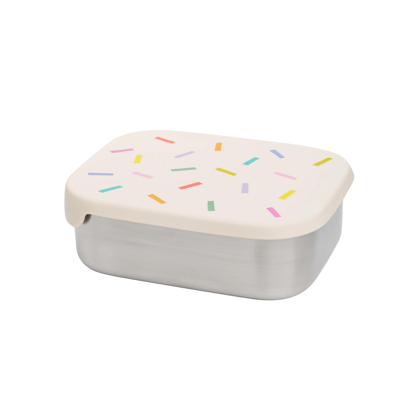 The Cotton Cloud Stainless Steel Lunchbox with Removable Compartments, Confetti