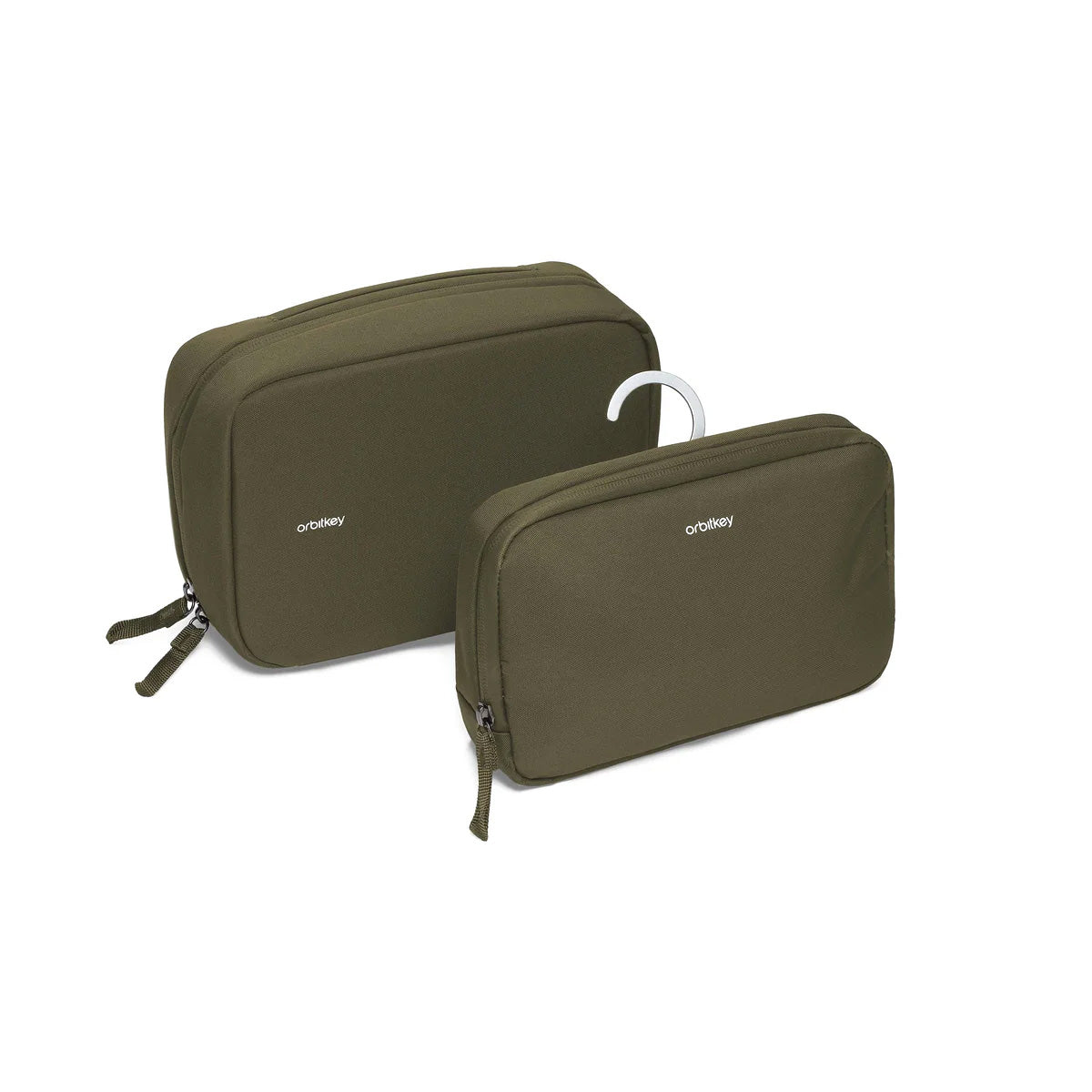 Orbitkey 2-in-1 Toiletry Pouch, Olive