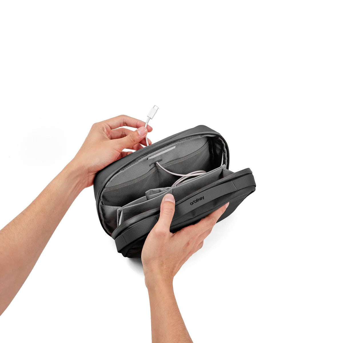 Orbitkey 2-in-1 Tech Pouch Limited Edition, Graphite