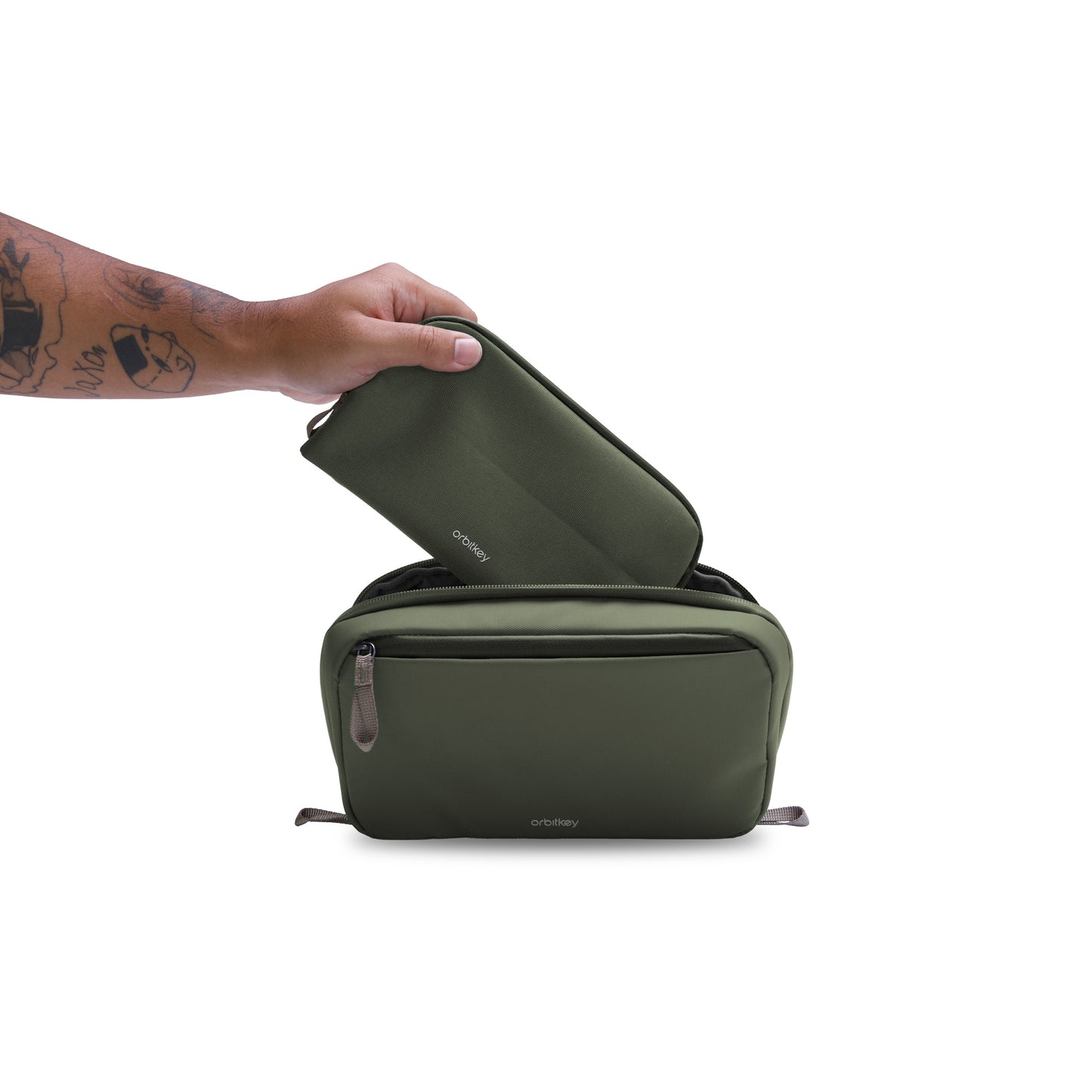 Orbitkey 2-in-1 Tech Pouch, Olive