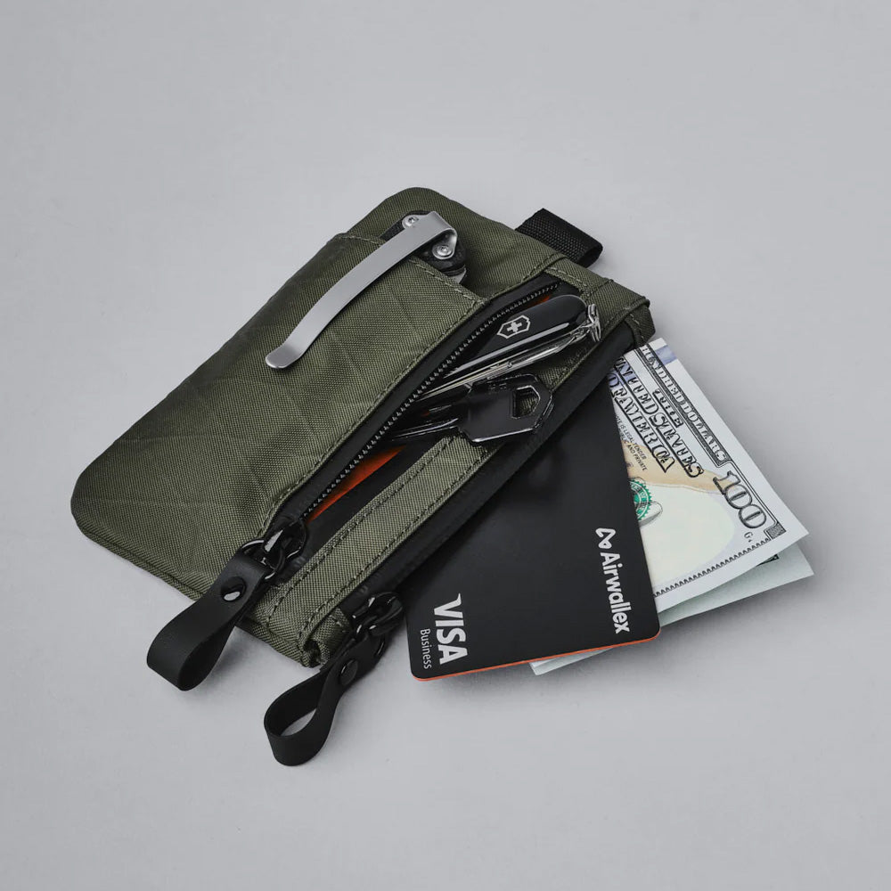 ALPAKA Zip Cardholder X-Pac® VX21, Dark Green