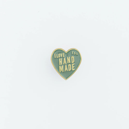The Superior Labor SL0471 Heart Logo Pins, Moss Green