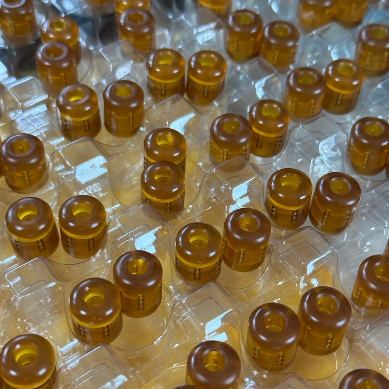 Viperade VAB5 ULTEM/PEI Knife Beads (2pcs Set), Pei-Amber