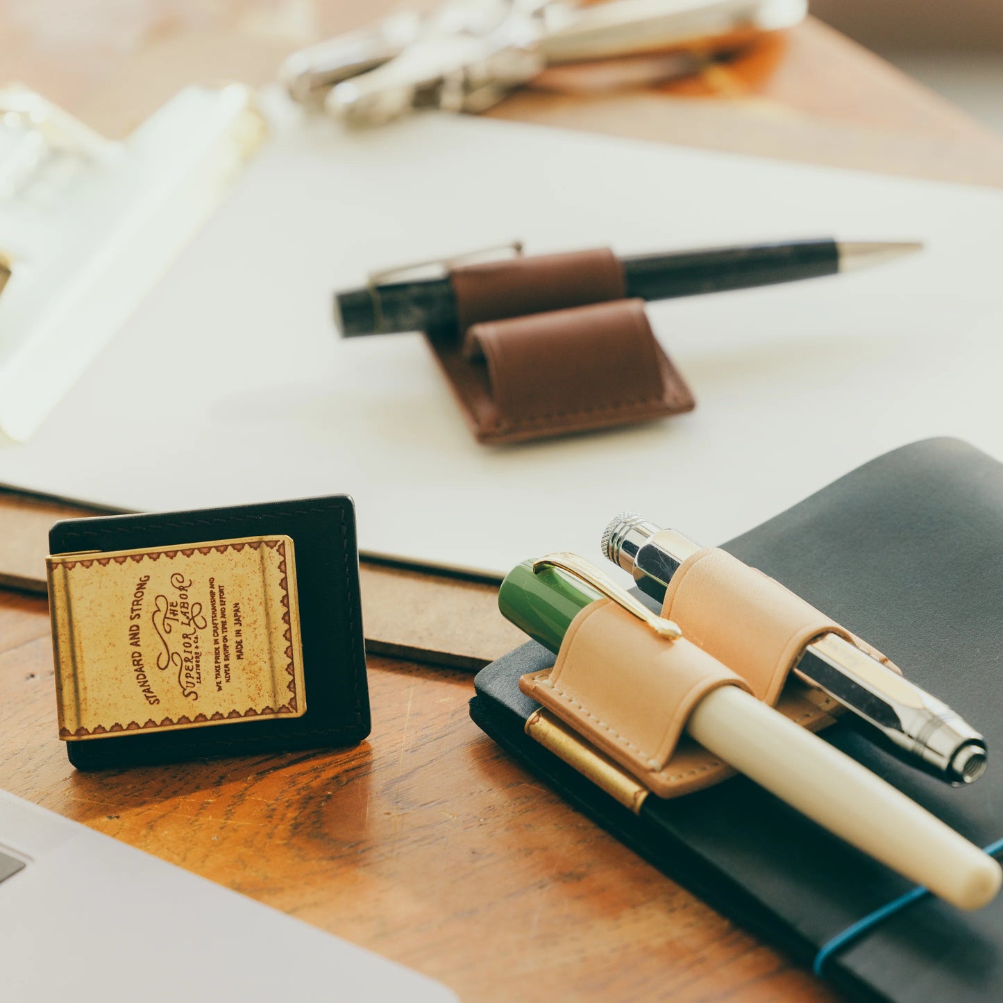 The Superior Labor SL1713 Clip Pen Holder, Tan