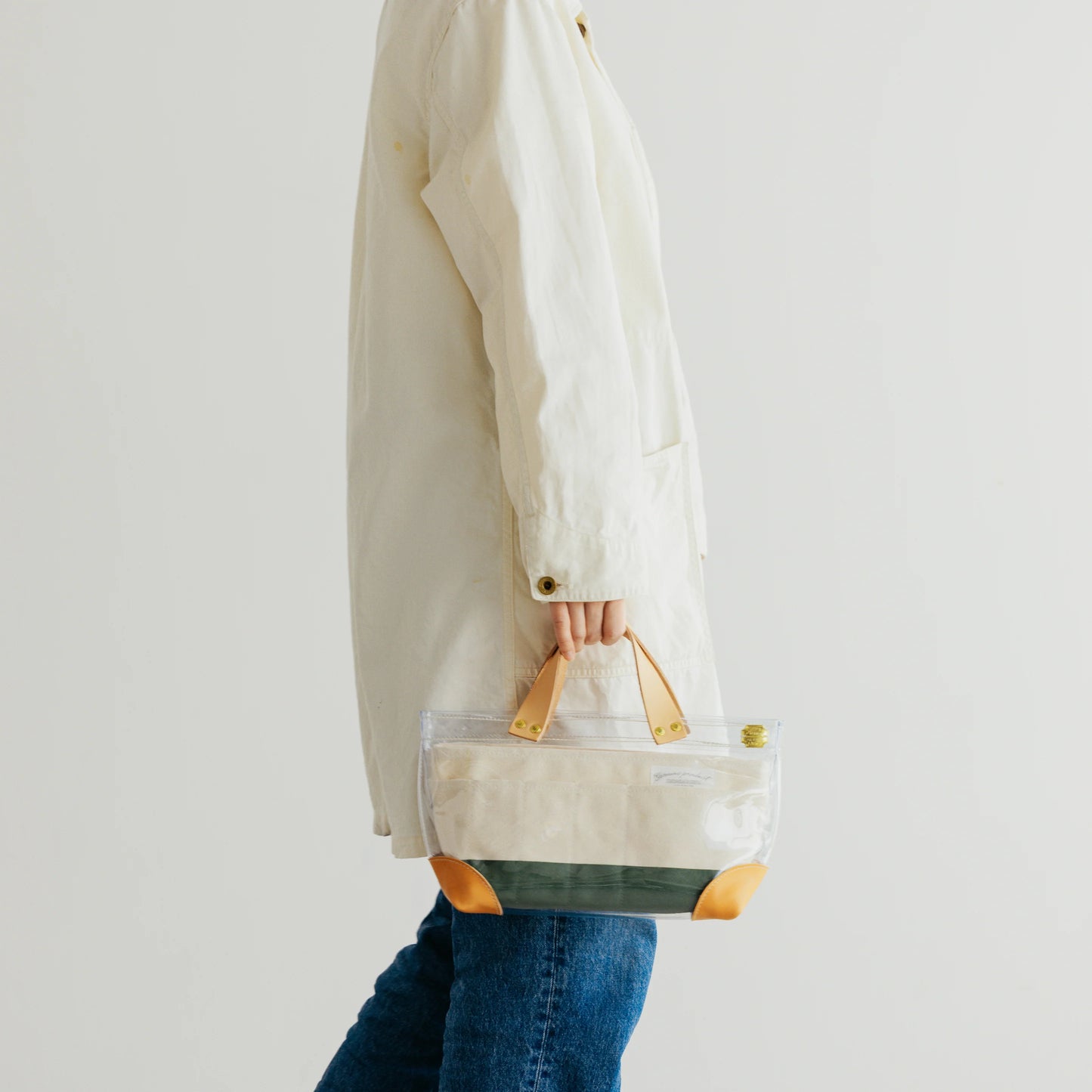 The Superior Labor SL_1703 See Through Mini Tote, 04 Navy