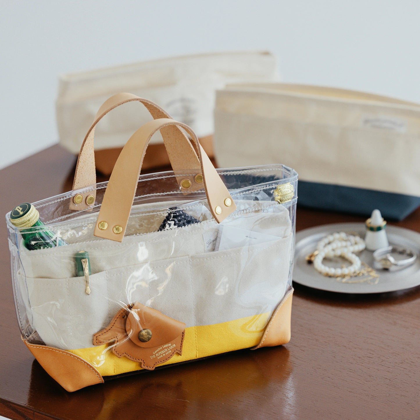 The Superior Labor SL_1703 See Through Mini Tote, 04 Navy