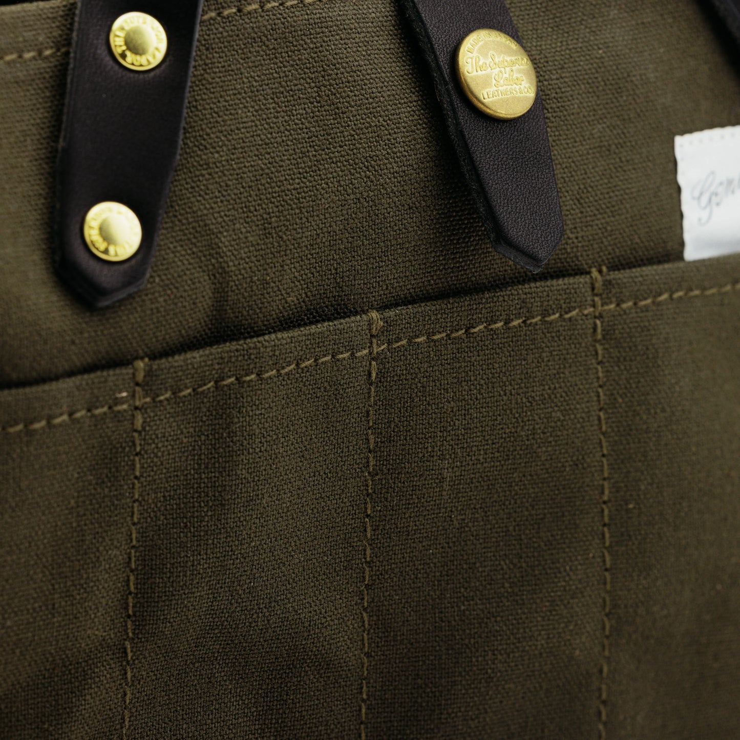 The Superior Labor SL1706 Paraffin Canvas Mini Bag, Khaki