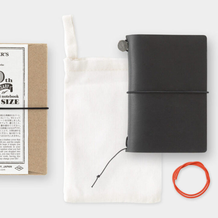 Traveler’s Notebook Card Size 20th Anniversary Set, Black