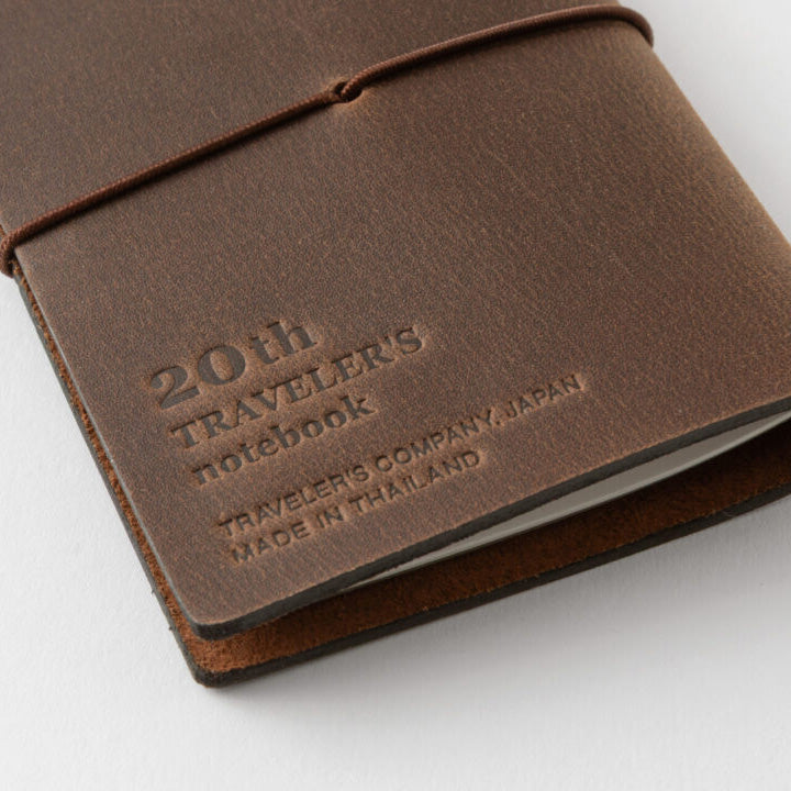 Traveler’s Notebook Card Size 20th Anniversary Set, Brown