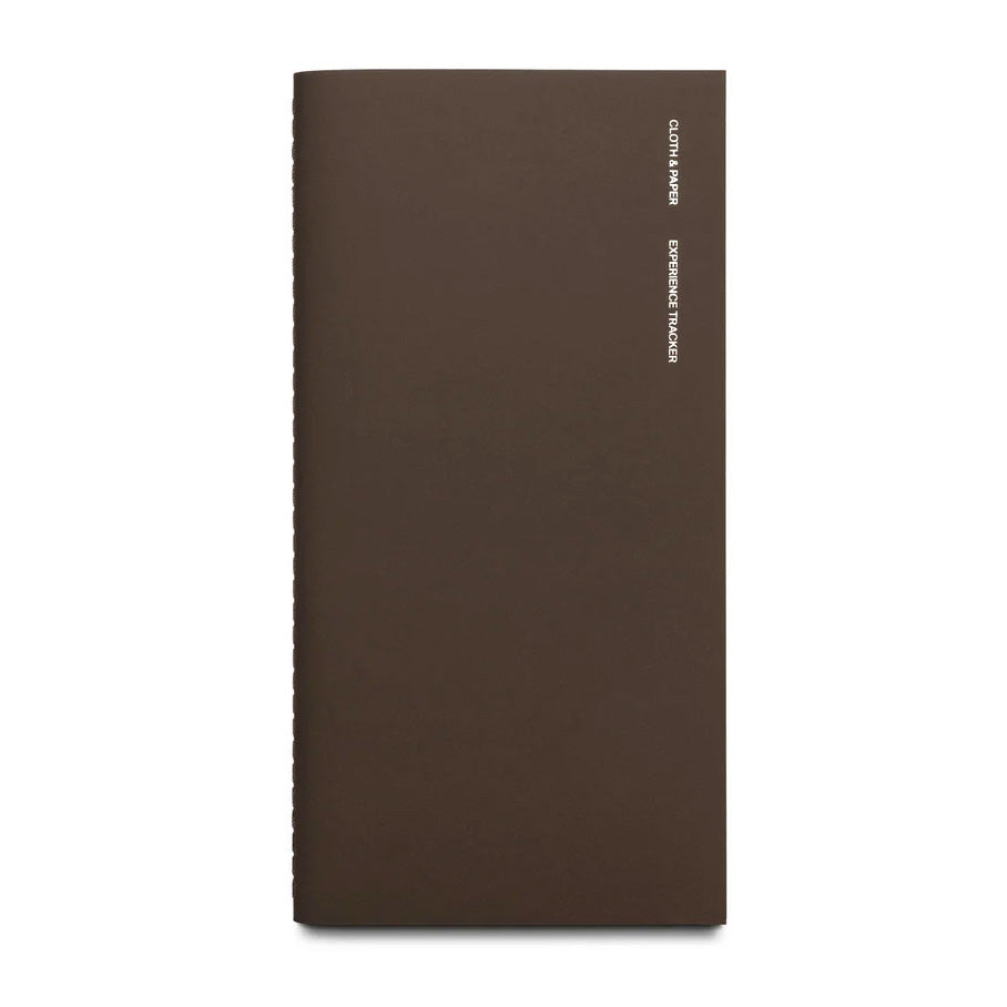 Cloth & Paper Travel Notebook A5 Slim, Experience Tracker Walnut