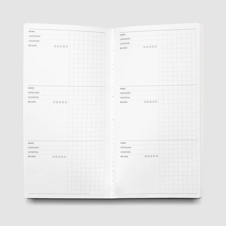 Cloth & Paper Travel Notebook A5 Slim, Experience Tracker Walnut