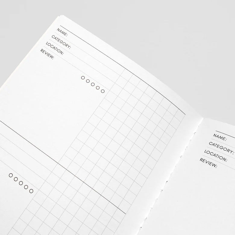 Cloth & Paper Travel Notebook A5 Slim, Experience Tracker Walnut