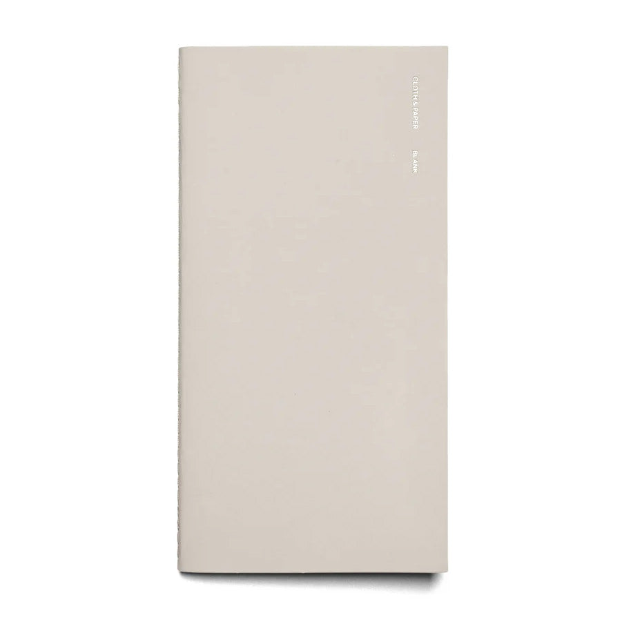 Cloth & Paper Travel Notebook A5 Slim, Blank Angora