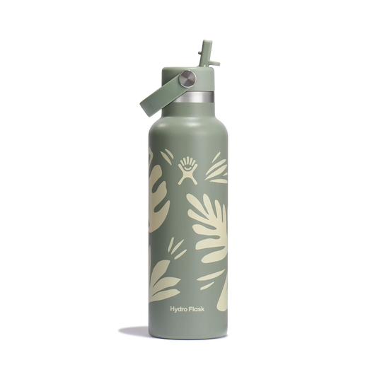 Hydro Flask Standard Mouth Flex Straw Cap 21oz, Botanical Bliss