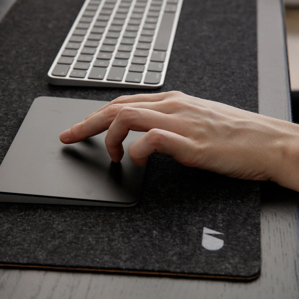 Oakywood Felt&Cork Desk Mat XL (100 x 40 cm), Anthracite