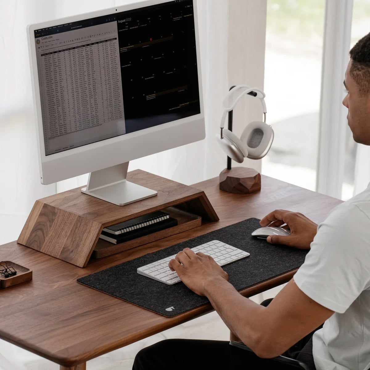 Oakywood Monitor Stand, Walnut