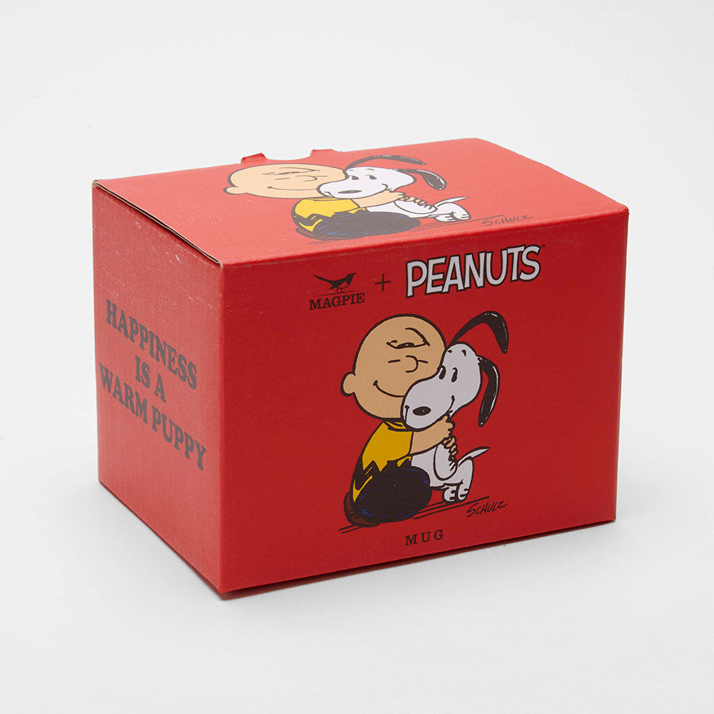 Magpie Peanuts Mug, Happiness Is A Warm Puppy