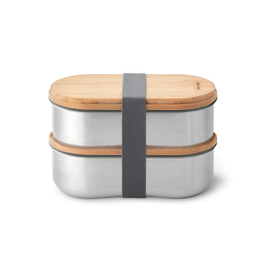Black + Blum Stainless Steel Double Bento Box