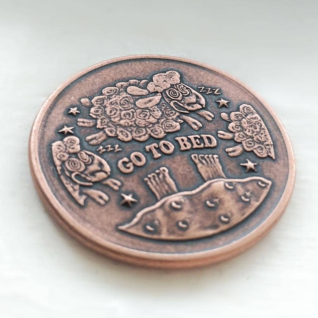 Shire Post Mint One More Episode / Go to Bed Decision Maker Coin