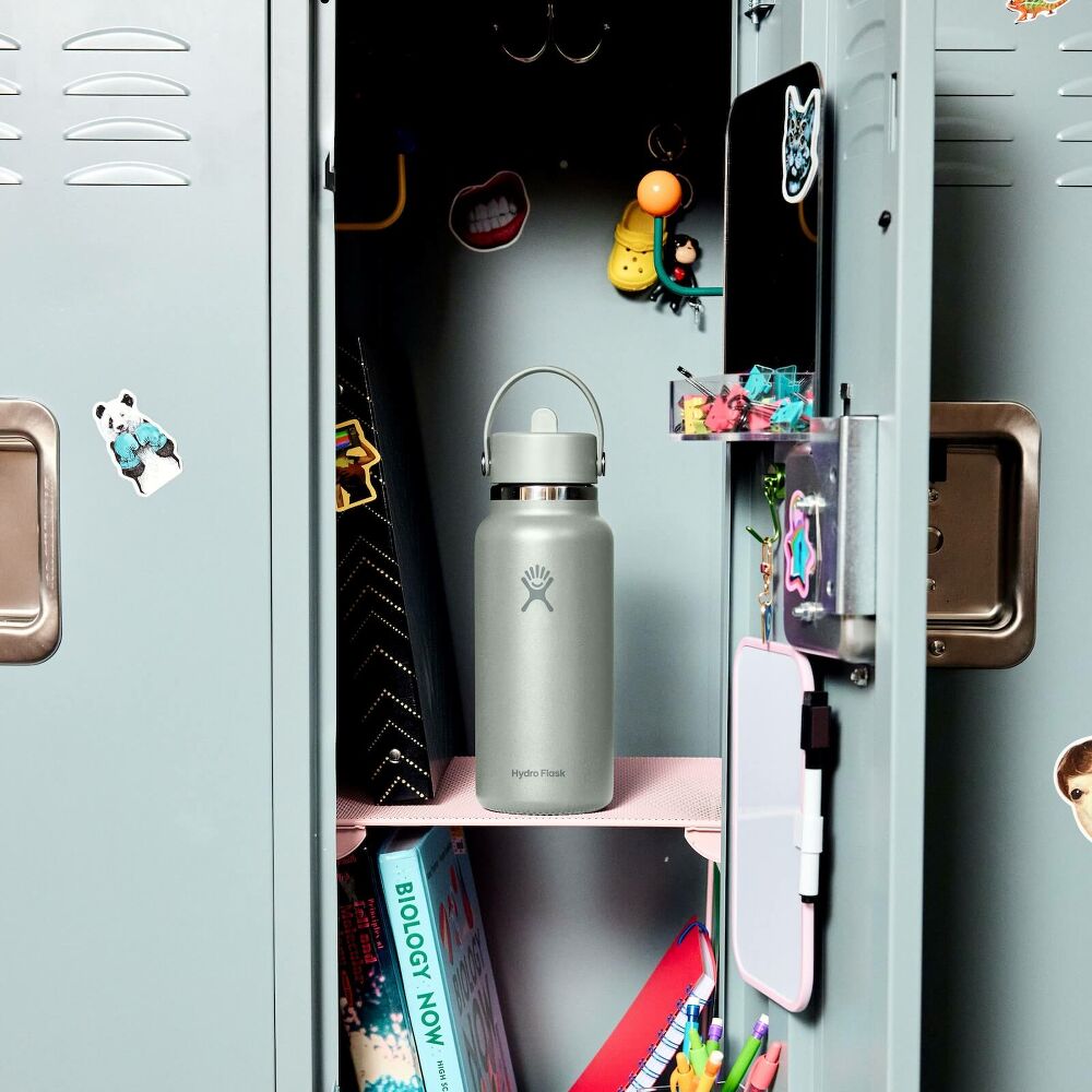 Hydro Flask Wide Mouth with Flex Straw Cap 32oz, Nectar Orange