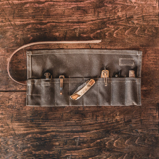 Bradley Mountain Knife Roll, Field Tan