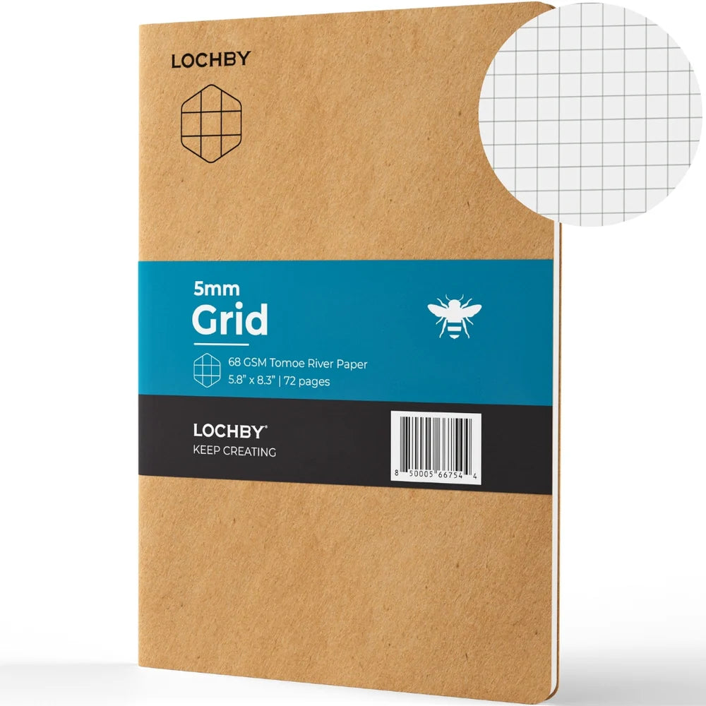 Lochby Field Journal Tomoe River Notebooks A5, Grid