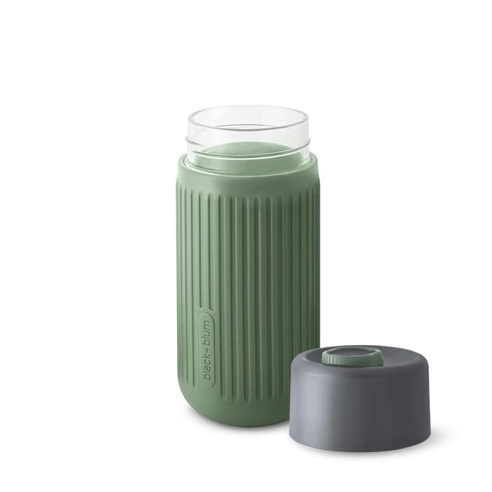 Black + Blum Glass Travel Cup, Olive
