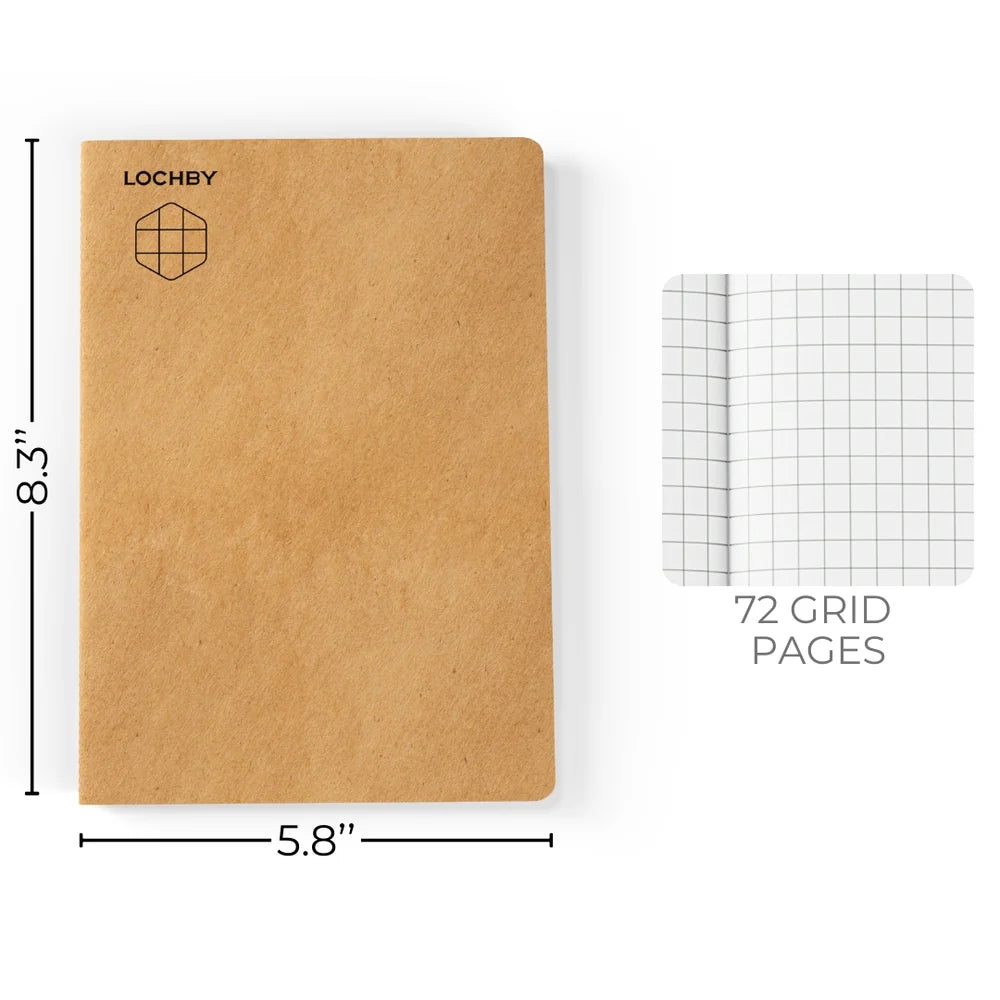 Lochby Field Journal Tomoe River Notebooks A5, Grid
