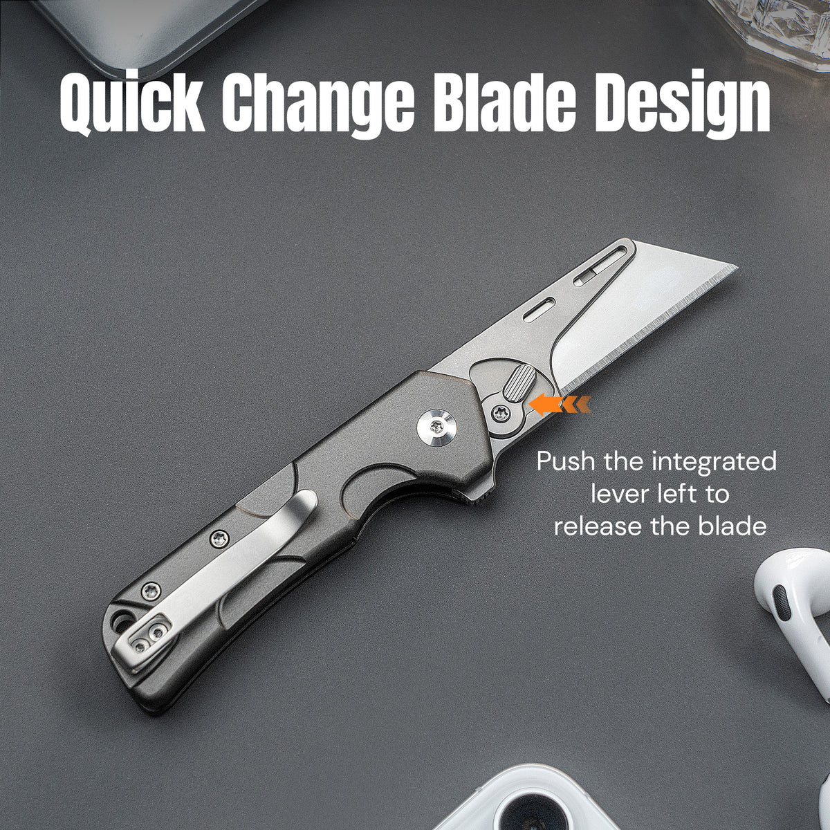 Civivi Pulsara Utility, Gray Aluminum / Stonewashed