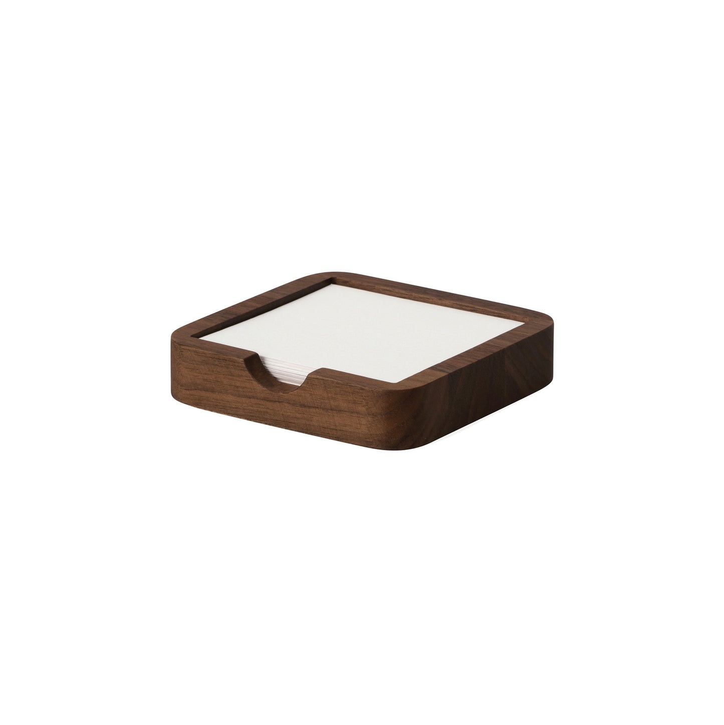 Oakywood Sticky Notes Tray (OakyBlocks), Walnut