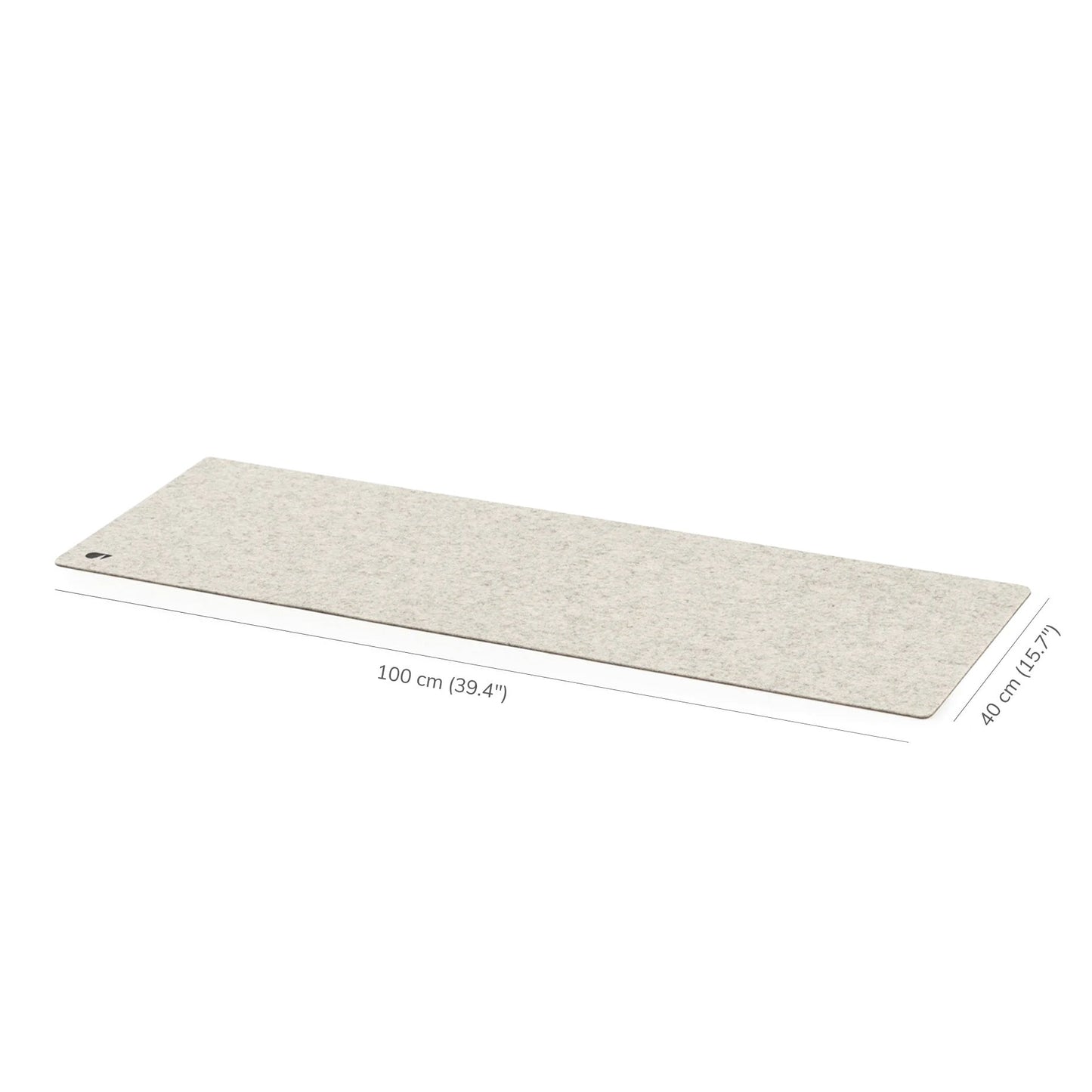 Oakywood Felt&Cork Desk Mat XL (100 x 40 cm), Stone Grey