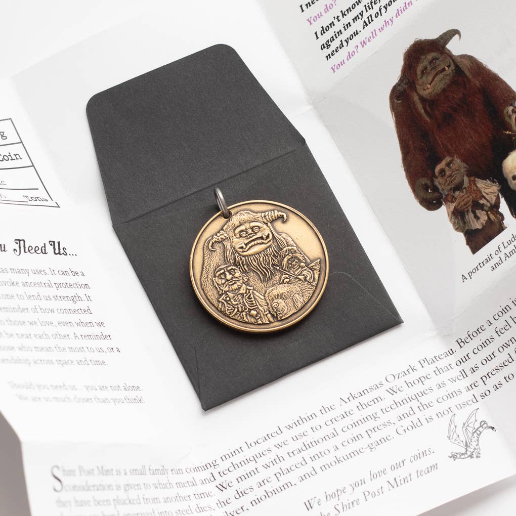 Shire Post Mint Labyrinth Should You Need Us Necklace, Charm Only