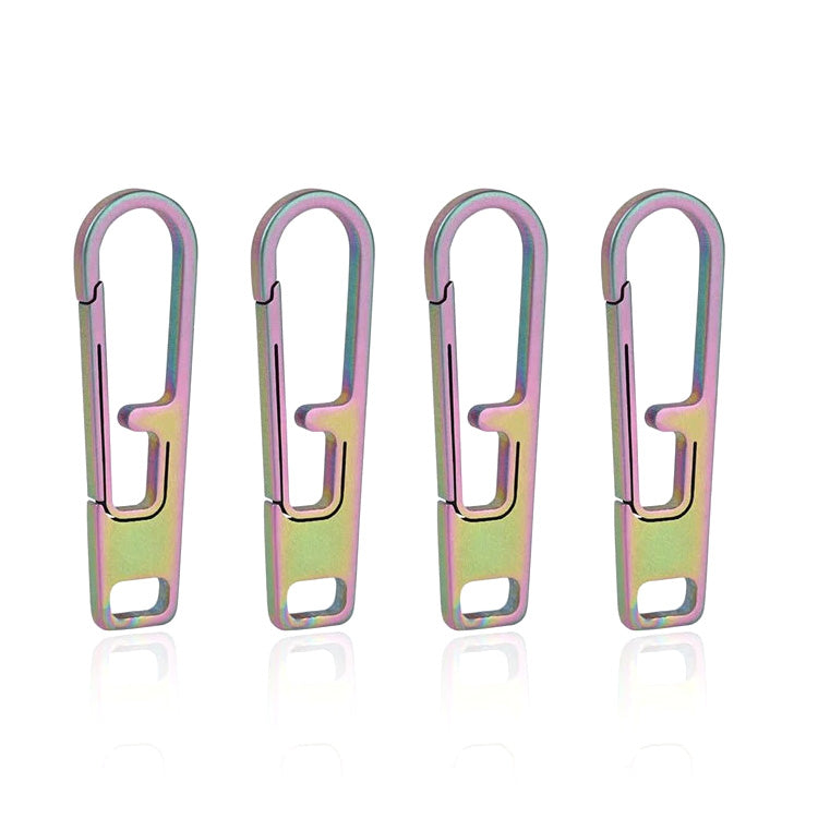 Viperade VAT1-M Heavy Duty Titanium Zipper Pull Replacement (4pcs), Colorful