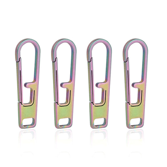 Viperade VAT1-M Heavy Duty Titanium Zipper Pull Replacement (4pcs), Colorful
