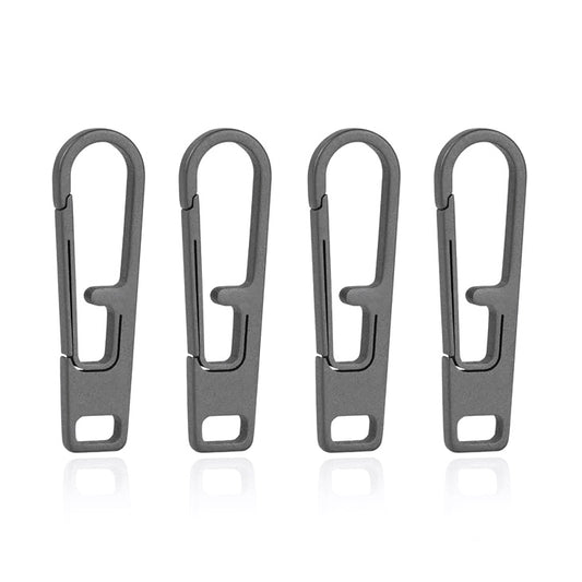 Viperade VAT1-M Heavy Duty Titanium Zipper Pull Replacement (4pcs), Grey