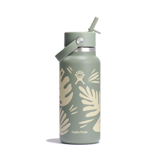 Hydro Flask Wide Mouth with Flex Straw Cap 32oz, Botanical Bliss