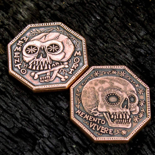 Shire Post Mint Memento Mori / Memento Vivere Copper Reminder Coin