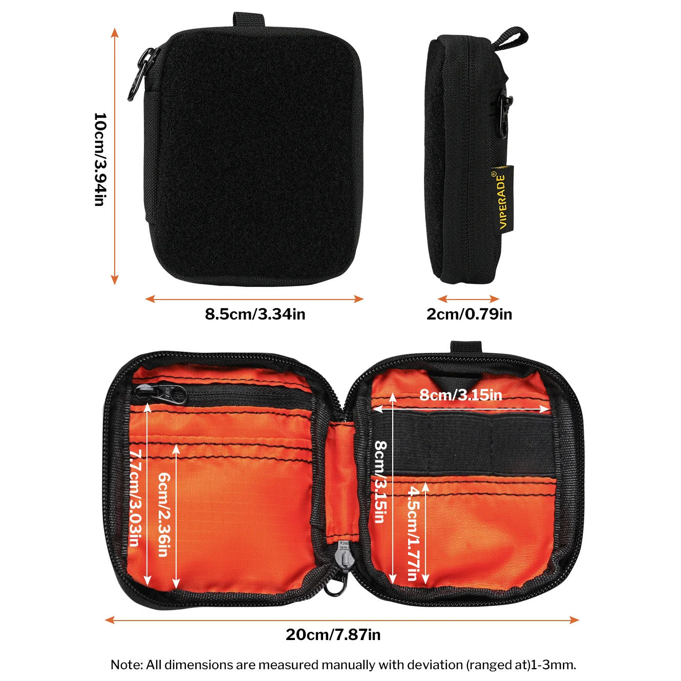 Viperade VE34V Mini EDC Pouch Small, Black